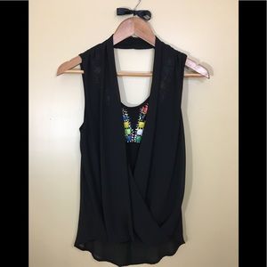 XOXO UNIQUE JEWELED SLEEVELESS CAMI